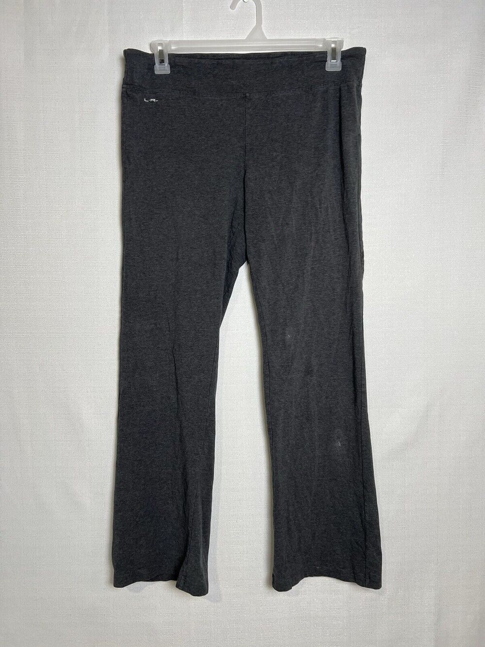 L-RL Lauren Ralph Lauren Active Legging Womens Size Large Gray Stretch Athletic